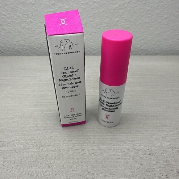 Drunk Elephant : TLC Framboos Glycolic Night Serum Travel - 5mL / 0.17 FL. OZ. - Picture 1 of 2
